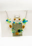 FUN-PLASTIQUE - Necklace & Dangle Earrings Set - YELLOW/BLUE