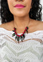 FUN-PLASTIQUE - Necklace & Dangle Earrings Set - BLACK