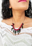 FUN-PLASTIQUE - Necklace & Dangle Earrings Set - BLACK