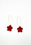 Papyrus Dangle Earrings - RED
