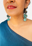 Papyrus Dangle Earrings - TEAL