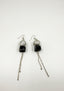 Papyrus Dangle Earrings - BLACK