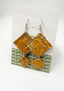 Papyrus Dangle Earrings - YELLOW
