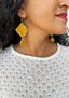 Papyrus Dangle Earrings - YELLOW