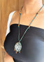 PAPYRUS - Statement Pendant Necklace - BLACK