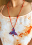 PAPYRUS - Statement Pendant Necklace - PURPLE