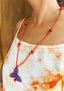 PAPYRUS - Statement Pendant Necklace - PURPLE
