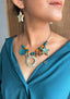 PAPYRUS - Necklace & Dangle Earrings Set - GOLD/B/O