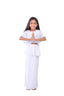 White Half Saree
